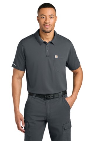FLD & RSCU Polo - Carhartt CTC16119, ready for custom embroidery or printing