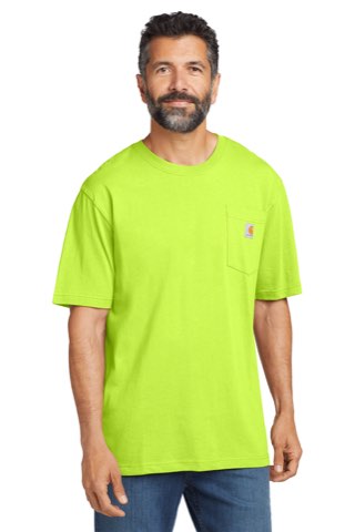 Workwear Pocket Short Sleeve T-Shirt - Carhartt CTK87, ready for custom embroidery or printing