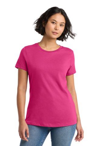 Women's Perfect Weight Tee - District DM104L, ready for custom embroidery or printing
