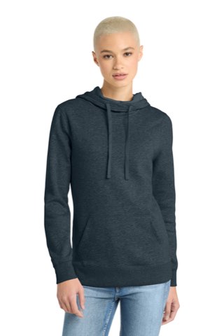 Women's Lightweight Fleece Hoodie - District DM493, ready for custom embroidery or printing