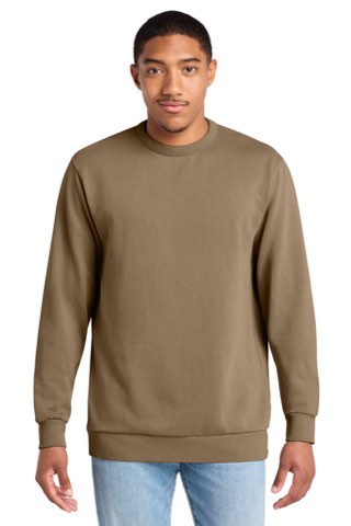 Wash Fleece Crew - District DT2204, ready for custom embroidery or printing
