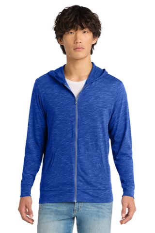 Medal Full-Zip Hoodie - District DT565, ready for custom embroidery or printing