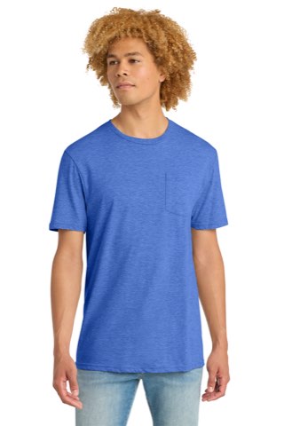 Very Important Tee with Pocket - District DT6000P, ready for custom embroidery or printing