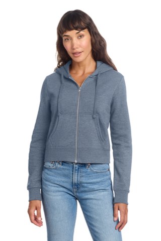 Women's V.I.T. Fleece Full-Zip Hoodie - District DT6103, ready for custom embroidery or printing