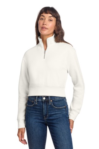 Women's V.I.T. Fleece 1/2-Zip - District DT6111, ready for custom embroidery or printing