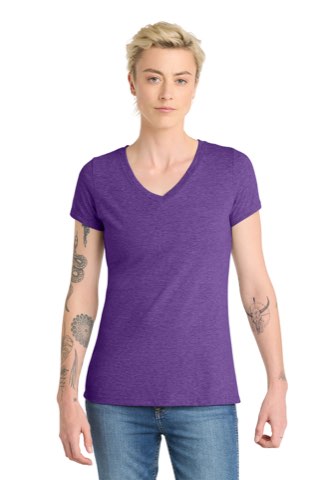 Women's Very Important Tee V-Neck - District DT6503, ready for custom embroidery or printing