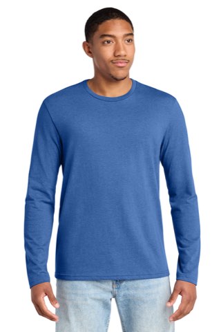 Re-Tee Long Sleeve - District DT8003, ready for custom embroidery or printing