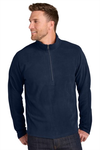 Microfleece 1/2-Zip Pullover - Port Authority F224, ready for custom embroidery or printing