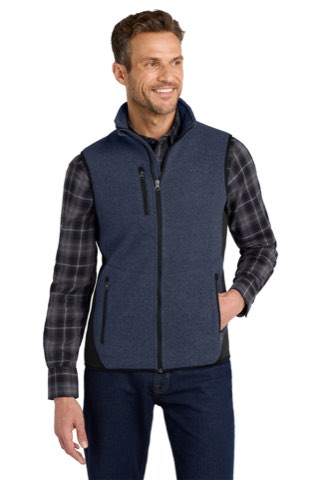 R-Tek Pro Fleece Full-Zip Vest - Port Authority F228, ready for custom embroidery or printing