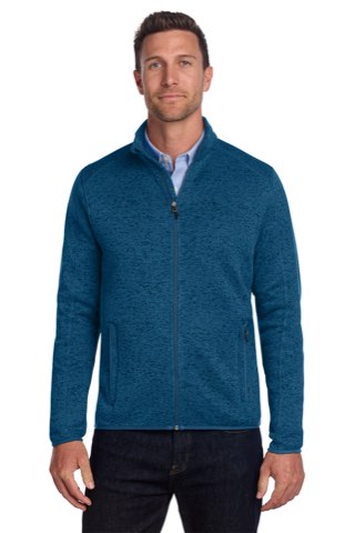 Sweater Fleece Jacket - Port Authority F232, ready for custom embroidery or printing