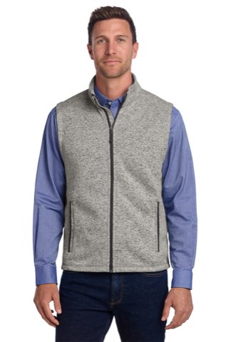 Sweater Fleece Vest - Port Authority F236, ready for custom embroidery or printing