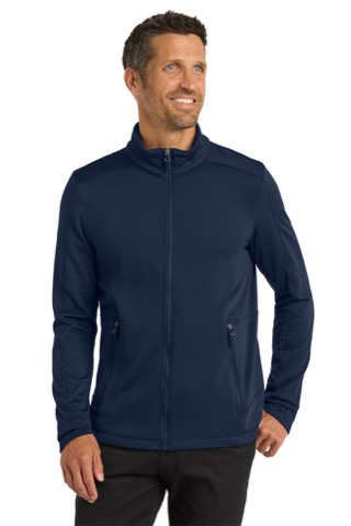 Grid Fleece Jacket - Port Authority F239, ready for custom embroidery or printing