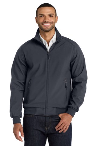 Soft Shell Bomber Jacket - Port Authority J337, ready for custom embroidery or printing