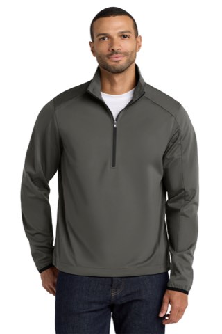 Active 1/2-Zip Soft Shell Jacket - Port Authority J716, ready for custom embroidery or printing