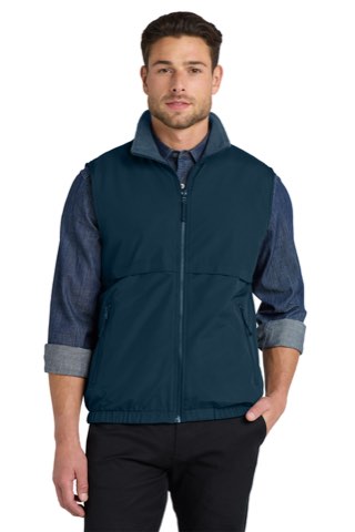 Reversible Charger Vest - Port Authority J7490, ready for custom embroidery or printing