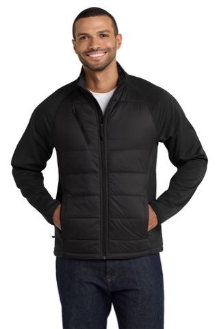 Hybrid Soft Shell Jacket - Port Authority J787, ready for custom embroidery or printing