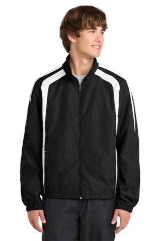 Colorblock Raglan Jacket - Sport-Tek JST60, ready for custom embroidery or printing