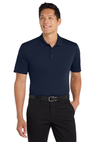Dry Zone UV Micro-Mesh Pocket Polo - Port Authority K110P, ready for custom embroidery or printing