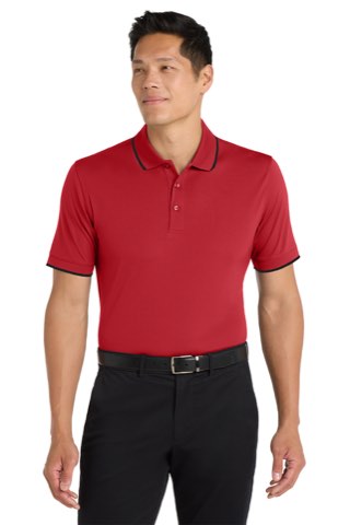 Dry Zone UV Micro-Mesh Tipped Polo - Port Authority K111, ready for custom embroidery or printing