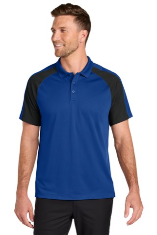 Wearever Performance Pique Colorblock Polo - Port Authority K247, ready for custom embroidery or printing