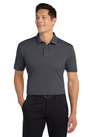 Silk Touch Performance Pocket Polo - Port Authority K540P, ready for custom embroidery or printing