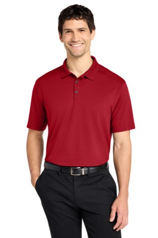 City Stretch Flat Knit Polo - Port Authority K683, ready for custom embroidery or printing