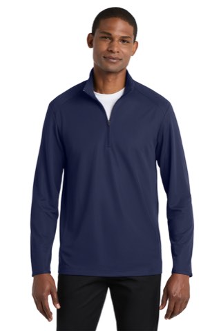 Pinpoint Mesh 1/2-Zip - Port Authority K806, ready for custom embroidery or printing