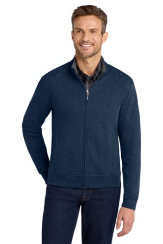 Interlock Full-Zip - Port Authority K809, ready for custom embroidery or printing