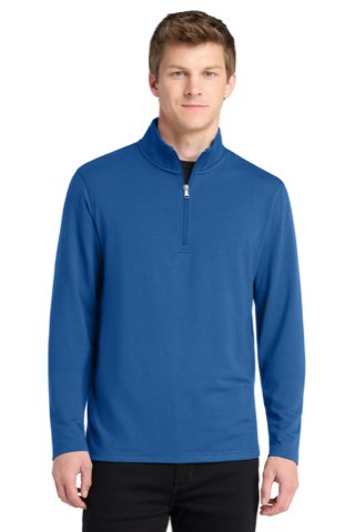 Microterry 1/4-Zip Pullover - Port Authority K825, ready for custom embroidery or printing