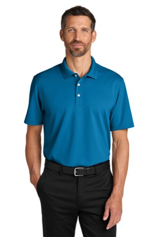 Dry Zone Stain-Release Grid Polo - Port Authority K845, ready for custom embroidery or printing