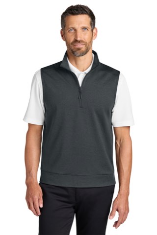 C-FREE Double Knit 1/4-Zip Vest - Port Authority K880V, ready for custom embroidery or printing