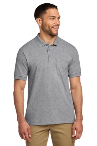 Core Blend Jersey Knit Pocket Polo - Port & Company KP55P, ready for custom embroidery or printing