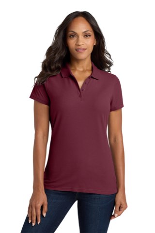Women's Core Classic Pique Polo - Port Authority L100, ready for custom embroidery or printing