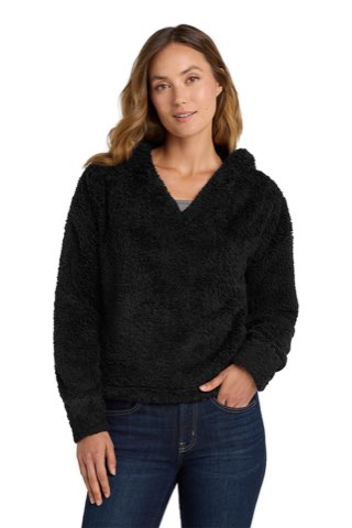 Women's Cozy Fleece Hoodie - Port Authority L132, ready for custom embroidery or printing