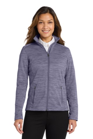 Women's Digi Stripe Fleece Jacket - Port Authority L231, ready for custom embroidery or printing
