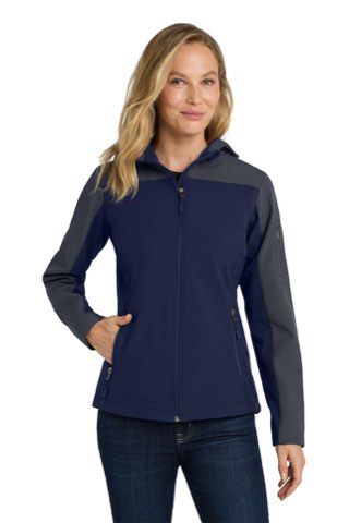Women's Hooded Core Soft Shell Jacket - Port Authority L335, ready for custom embroidery or printing