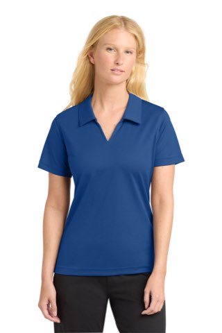Women's Dri-Mesh V-Neck Polo - Sport-Tek L469, ready for custom embroidery or printing