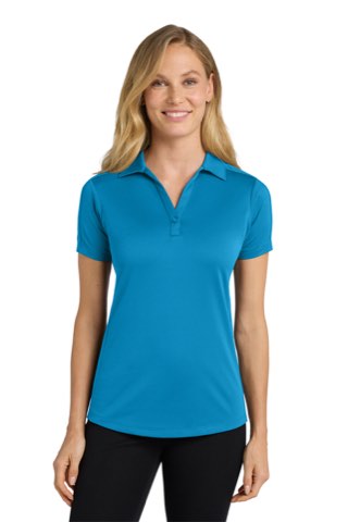 Women's Diamond Jacquard Polo - Port Authority L569, ready for custom embroidery or printing