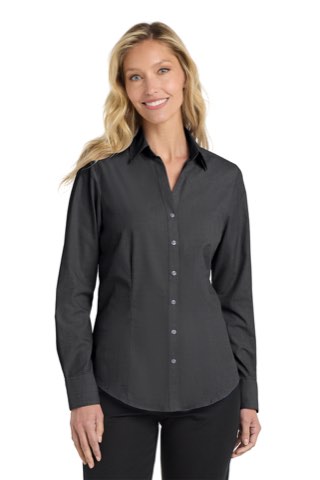 Women's Crosshatch Easy Care Shirt - Port Authority L640, ready for custom embroidery or printing