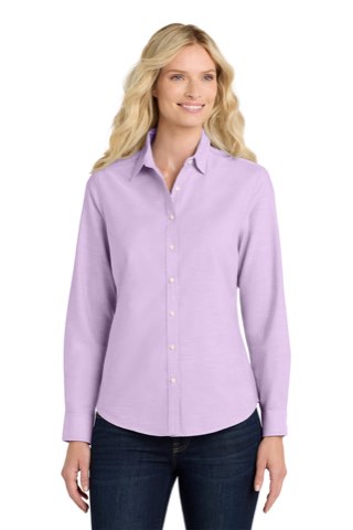 Women's SuperPro Oxford Shirt - Port Authority L658, ready for custom embroidery or printing