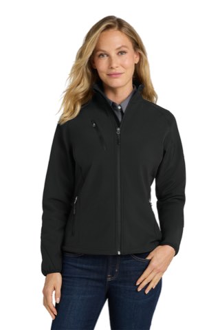 Women's Textured Soft Shell Jacket - Port Authority L705, ready for custom embroidery or printing