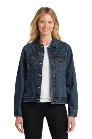 Women's Denim Jacket - Port Authority L7620, ready for custom embroidery or printing