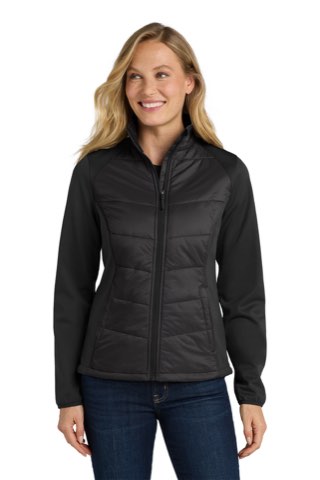 Women's Hybrid Soft Shell Jacket - Port Authority L787, ready for custom embroidery or printing