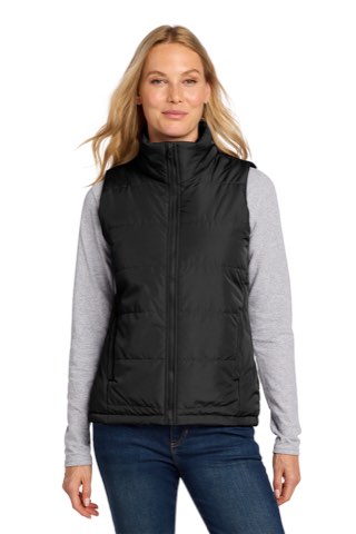 Women's Puffer Vest - Port Authority L853, ready for custom embroidery or printing