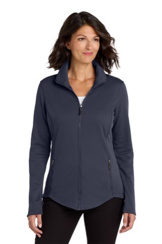 Women's Collective Smooth Fleece Jacket - Port Authority L904, ready for custom embroidery or printing