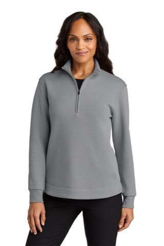 Women's Wearever Signature Double Pique 1/4-Zip - Port Authority LK210, ready for custom embroidery or printing