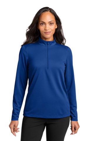 Women's Wearever Performance Pique 1/4-Zip - Port Authority LK241, ready for custom embroidery or printing