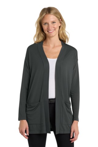 Women's Concept Long Pocket Cardigan - Port Authority LK5434, ready for custom embroidery or printing