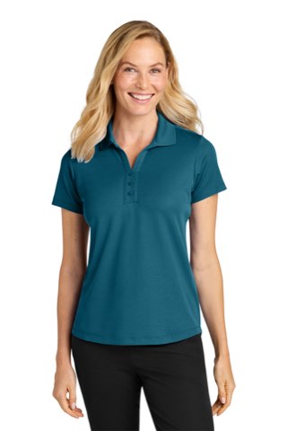 Women's Plaited Pique Polo - Port Authority LK620, ready for custom embroidery or printing