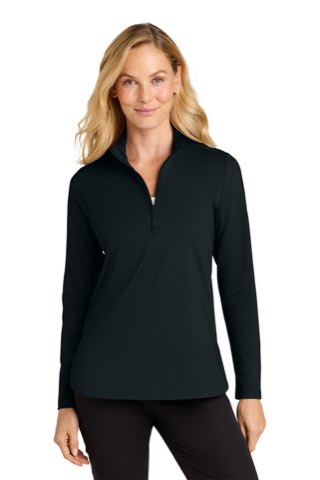Women's C-FREE Double Knit 1/4-Zip - Port Authority LK880, ready for custom embroidery or printing